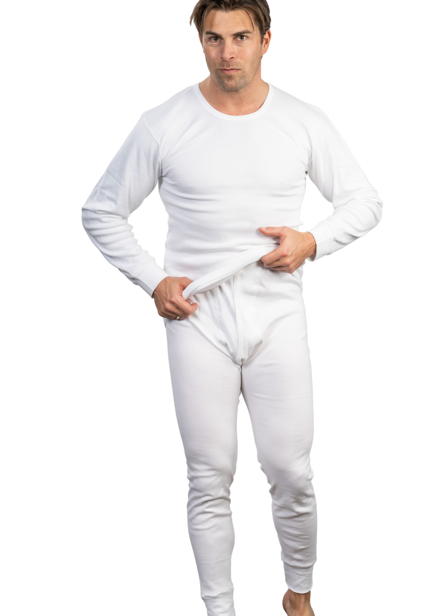 Borstrok lange mouw wit